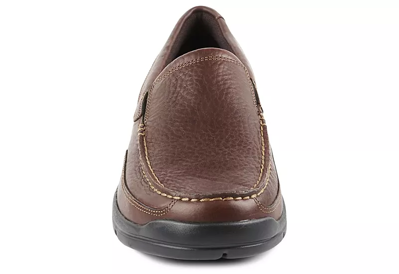 Rockport Mens Junction Point Slip On Oxford - Brown 5 Rockport Mens Junction Point Slip On Oxford - Brown - Image 5