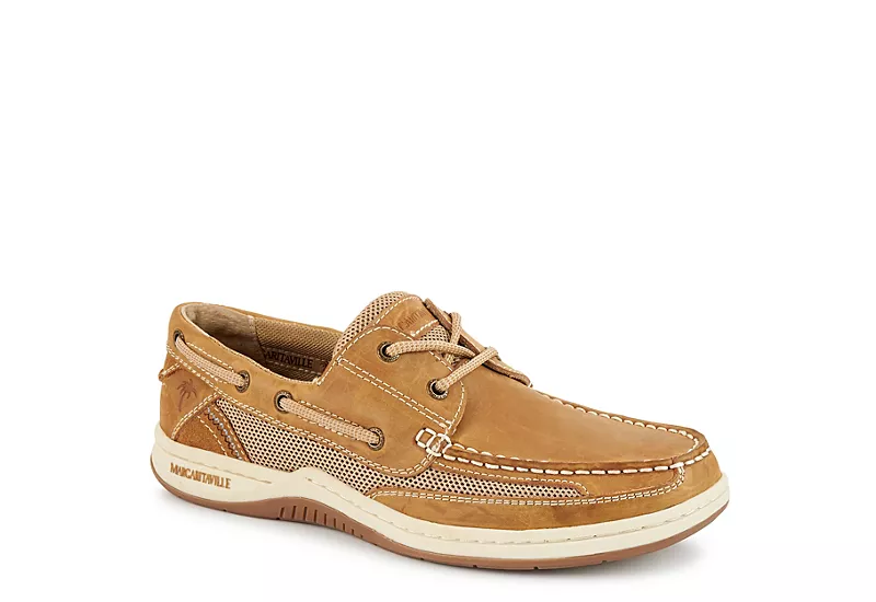 Margaritaville Mens Anchor Boat Shoe - Tan 1 Margaritaville Mens Anchor Boat Shoe - Tan