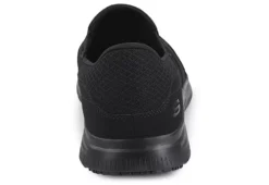 Skechers Mens Mcallen Slip Resistant Work Shoe - Black -Outlet Step In Style Store US 01 318033 02