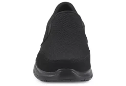 Skechers Mens Mcallen Slip Resistant Work Shoe - Black -Outlet Step In Style Store US 01 318033 04