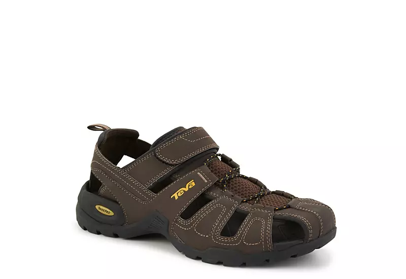 Teva Mens Fore Bay Outdoor Sandal - Brown 1 Teva Mens Fore Bay Outdoor Sandal - Brown