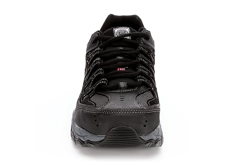 Skechers Mens 77055 Steel Toe Work Shoe - Black 3 Skechers Mens 77055 Steel Toe Work Shoe - Black - Image 3