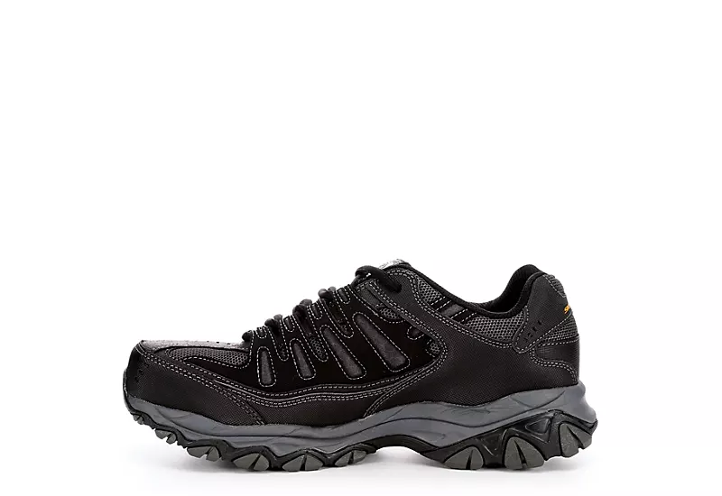 Skechers Mens 77055 Steel Toe Work Shoe - Black 4 Skechers Mens 77055 Steel Toe Work Shoe - Black - Image 4