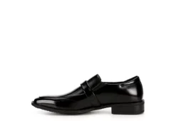 Stacy Adams Mens Abram Moc Toe Bit Slip On Oxford - Black -Outlet Step In Style Store US 01 420070 03