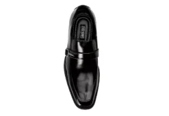 Stacy Adams Mens Abram Moc Toe Bit Slip On Oxford - Black -Outlet Step In Style Store US 01 420070 05