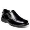 Nunn Bush Mens Bleeker Street Bike Toe Slip On Oxford - Black