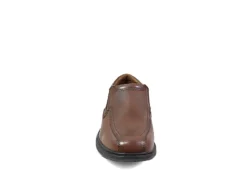 Nunn Bush Mens Bleeker Street Bike Toe Slip On Oxford - Cognac -Outlet Step In Style Store US 01 500489 02