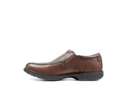 Nunn Bush Mens Bleeker Street Bike Toe Slip On Oxford - Cognac -Outlet Step In Style Store US 01 500489 03