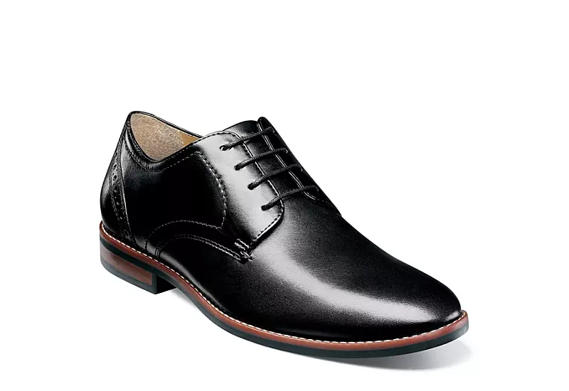 Nunn Bush Mens Fifth Ward Flex Plain Toe Oxford - Black 1 Nunn Bush Mens Fifth Ward Flex Plain Toe Oxford - Black