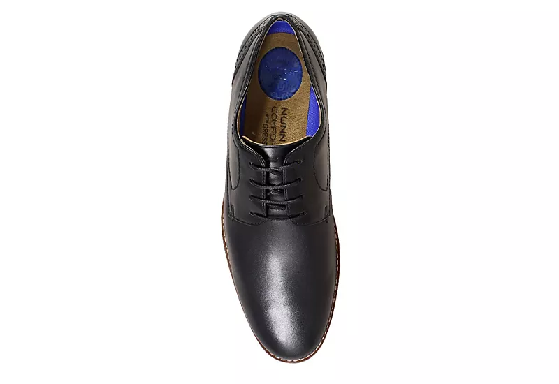 Nunn Bush Mens Fifth Ward Flex Plain Toe Oxford - Black 6 Nunn Bush Mens Fifth Ward Flex Plain Toe Oxford - Black - Image 6