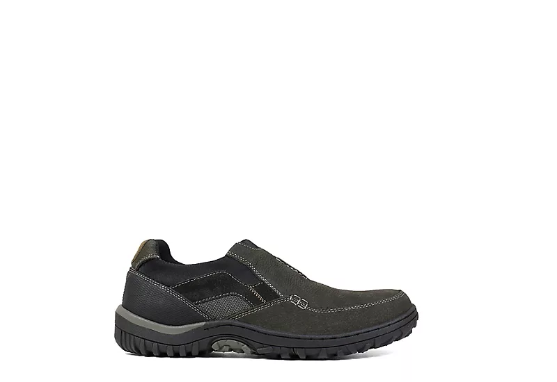 Nunn Bush Mens Quest Moc Toe Slip On Oxford - Dark Grey 2 Nunn Bush Mens Quest Moc Toe Slip On Oxford - Dark Grey - Image 2
