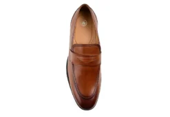 Thomas & Vine Mens Bishop Penny Loafer Oxford - Cognac -Outlet Step In Style Store US 01 500743 05