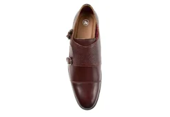 Thomas & Vine Mens Calvin Monk Strap Oxford - Brown -Outlet Step In Style Store US 01 500744 05