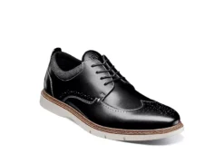 Stacy Adams Mens Synergy Wingtip Oxford - Black