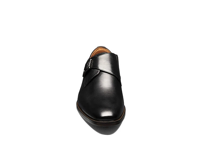 Florsheim Mens Sorrento Plain Toe Single Monk Strap Oxford - Black 3 Florsheim Mens Sorrento Plain Toe Single Monk Strap Oxford - Black - Image 3