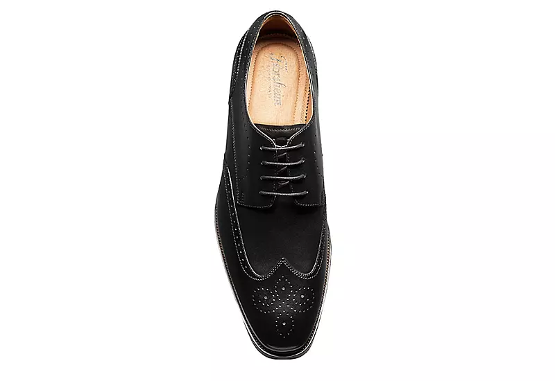 Florsheim Mens Sorrento Wingtip Oxford - Black 6 Florsheim Mens Sorrento Wingtip Oxford - Black - Image 6