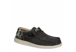 Heydude Mens Wally Slip On Sneaker - Dark Grey