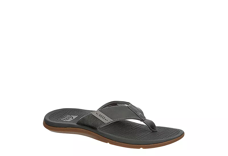 Reef Mens Santa Ana Flip Flop Sandal - Grey 1 Reef Mens Santa Ana Flip Flop Sandal - Grey
