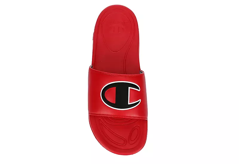 Champion Mens Mega Slide Big C Slide Sandal - Red 6 Champion Mens Mega Slide Big C Slide Sandal - Red - Image 6