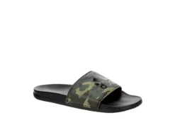 Adidas Mens Adilette Comfort Slide Sandal - Camo