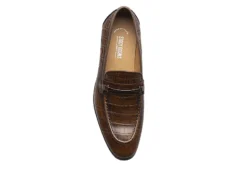 Stacy Adams Mens Ferdinand Moc Toe Slip On Oxford - Cognac -Outlet Step In Style Store US 01 501552 05