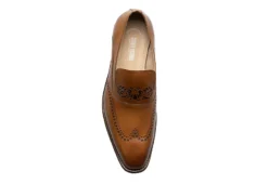 Stacy Adams Mens Pryce Wingtip Perf Slip On Oxford - Cognac 12 Stacy Adams Mens Pryce Wingtip Perf Slip On Oxford - Cognac -Outlet Step In Style Store US 01 501561 05