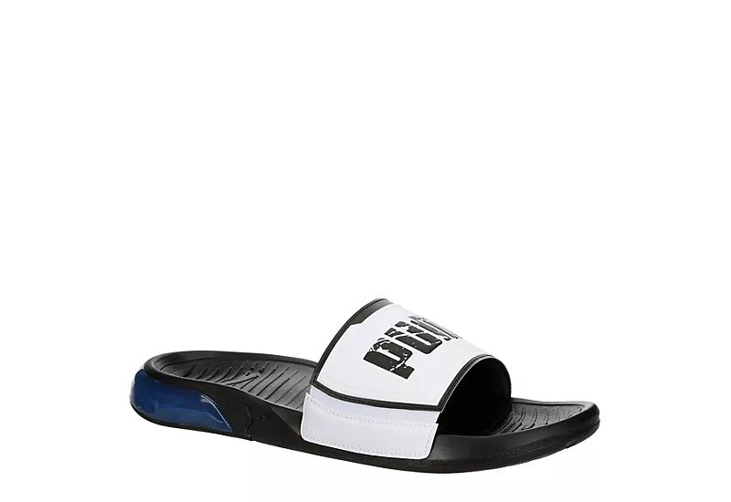 Puma Mens Viz Tech Slide Sandal - White 1 Puma Mens Viz Tech Slide Sandal - White
