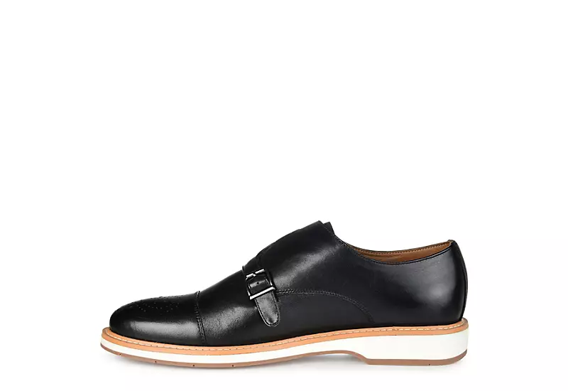 Thomas & Vine Mens Ransom Monk Strap Oxford - Black 4 Thomas & Vine Mens Ransom Monk Strap Oxford - Black - Image 4