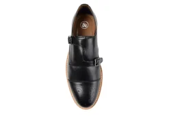 Thomas & Vine Mens Ransom Monk Strap Oxford - Black 12 Thomas & Vine Mens Ransom Monk Strap Oxford - Black -Outlet Step In Style Store US 01 501656 05