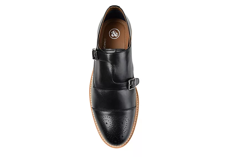 Thomas & Vine Mens Ransom Monk Strap Oxford - Black 6 Thomas & Vine Mens Ransom Monk Strap Oxford - Black - Image 6