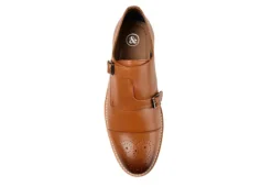 Thomas & Vine Mens Ransom Monk Strap Oxford - Cognac -Outlet Step In Style Store US 01 501657 05