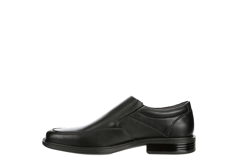 Borelli Mens Trenton Slip On Oxford - Black 4 Borelli Mens Trenton Slip On Oxford - Black - Image 4