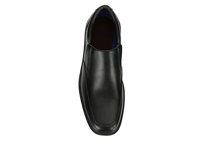 Borelli Mens Trenton Slip On Oxford - Black 6 Borelli Mens Trenton Slip On Oxford - Black - Image 6
