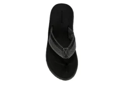 Day Five Mens Board Walk Flip Flop Sandal - Black -Outlet Step In Style Store US 01 501729 05