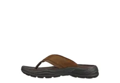 Skechers Mens Malico Flip Flop Sandal - Brown -Outlet Step In Style Store US 01 501764 02