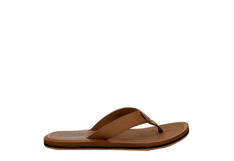 Vans Mens Morro 3 Point Flip Flop Sandal - Brown 2 Vans Mens Morro 3 Point Flip Flop Sandal - Brown - Image 2
