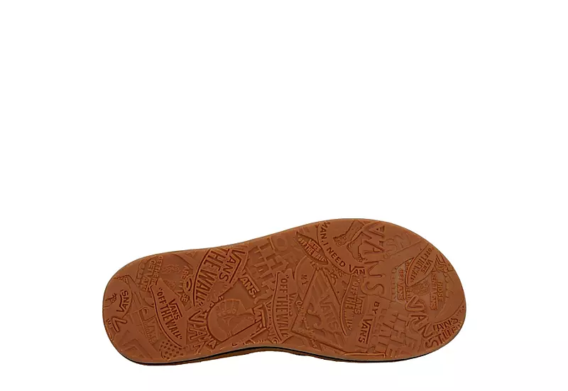 Vans Mens Morro 3 Point Flip Flop Sandal - Brown 7 Vans Mens Morro 3 Point Flip Flop Sandal - Brown - Image 7