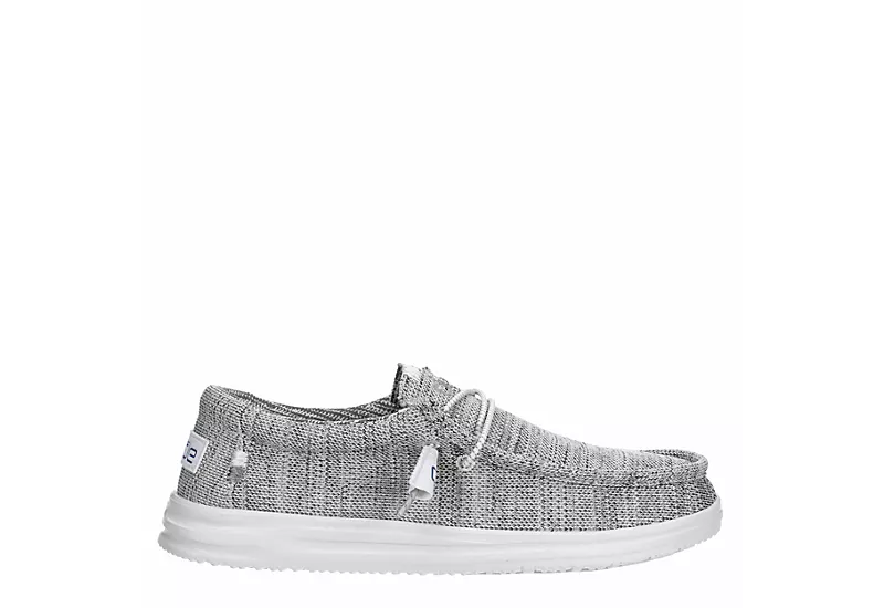 Heydude Mens Wally Slip On Sneaker - Grey 2 Heydude Mens Wally Slip On Sneaker - Grey - Image 2