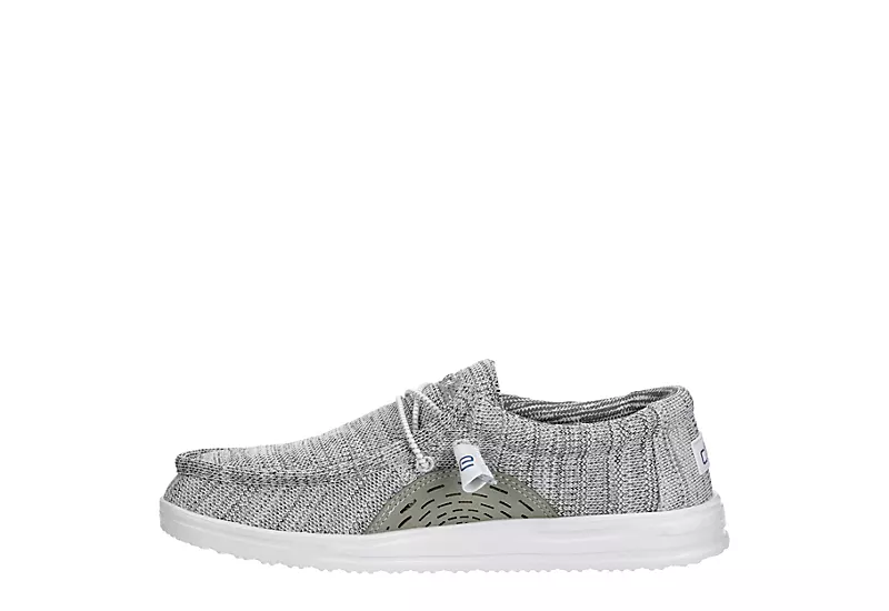 Heydude Mens Wally Slip On Sneaker - Grey 4 Heydude Mens Wally Slip On Sneaker - Grey - Image 4