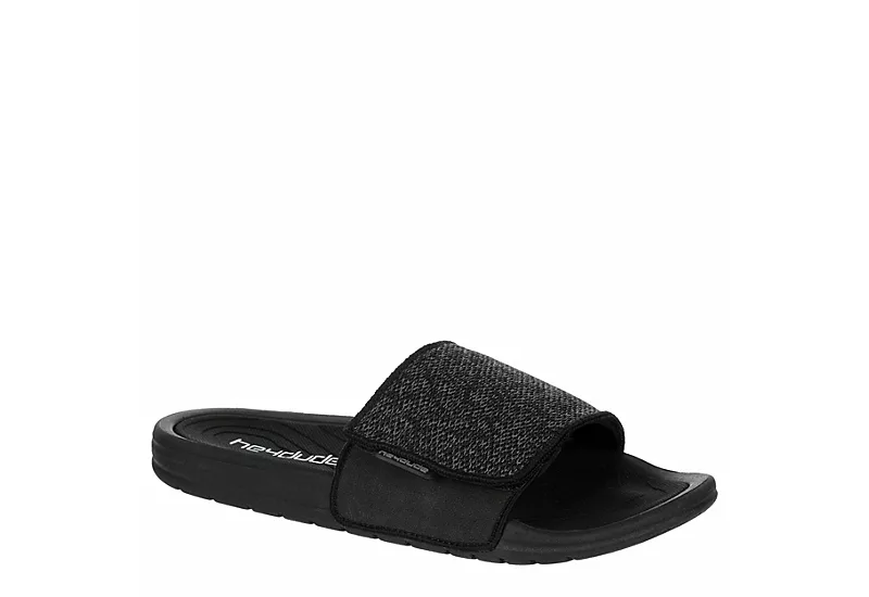 Heydude Mens Phoenix Slide Sandal - Black 1 Heydude Mens Phoenix Slide Sandal - Black