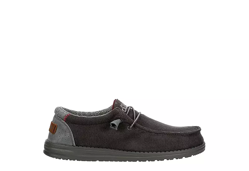 Heydude Mens Wally Slip On Sneaker - Dark Grey 2 Heydude Mens Wally Slip On Sneaker - Dark Grey - Image 2