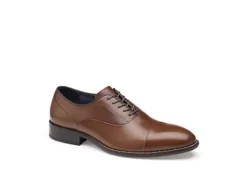 Outlet Step In Style Store 13 Johnston & Murphy Mens Stockton Cap Toe Oxford - Dark Tan