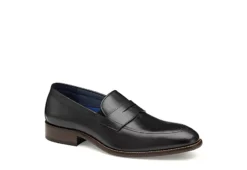 Outlet Step In Style Store 15 Johnston & Murphy Mens Stockton Penny Loafer Oxford - Black