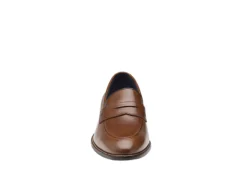 Johnston & Murphy Mens Stockton Penny Loafer Oxford - Dark Tan -Outlet Step In Style Store US 01 502051 02
