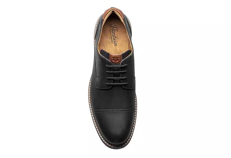 Florsheim Mens Norwalk Cap Toe Oxford - Black 6 Florsheim Mens Norwalk Cap Toe Oxford - Black - Image 6