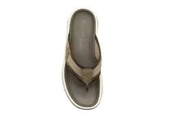 Florsheim Mens Tread Lite Flip Flop Sandal - Taupe -Outlet Step In Style Store US 01 502188 05