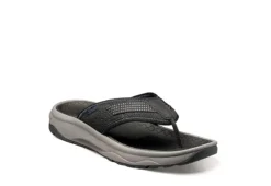 Florsheim Mens Tread Lite Flip Flop Sandal - Black