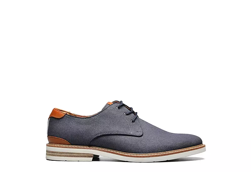 Florsheim Mens Highland Canvas Oxford - Navy 2 Florsheim Mens Highland Canvas Oxford - Navy - Image 2