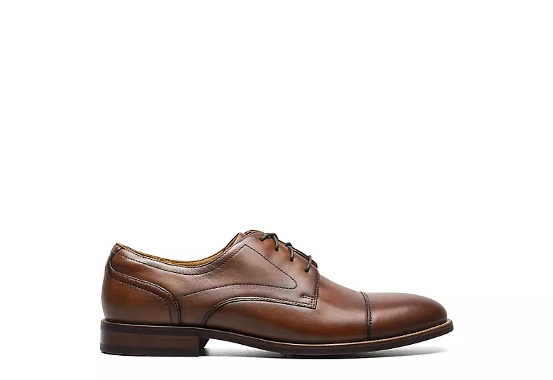 Florsheim Mens Rucci Cap Toe Oxford - Cognac 2 Florsheim Mens Rucci Cap Toe Oxford - Cognac - Image 2
