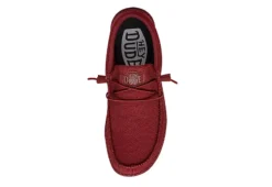 Heydude Mens Wally Slip On Sneaker - Red -Outlet Step In Style Store US 01 502323 04